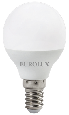 Лампа светодиодная EUROLUX LL-E-G45-7W-230-2,7K-E14 76/2/5