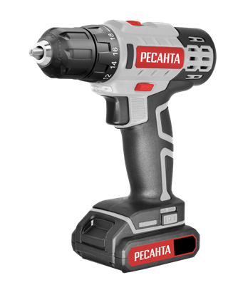 Дрель-шуруповерт аккумуляторная Ресанта ДА-50Л2-18А 75/14/9