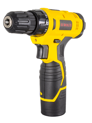 Дрель-шуруповерт аккумуляторная Eurolux ДА-12/1Li 72/14/37