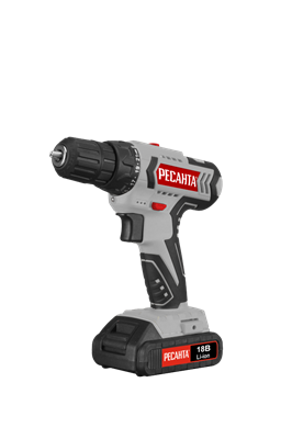 Дрель-шуруповерт аккумуляторная ДА-18-2ЛК Ресанта 75/14/5