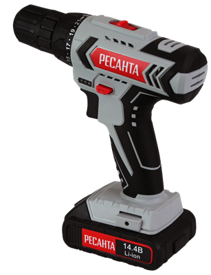 Дрель-шуруповерт аккумуляторная ДА-14-2ЛК Ресанта 75/14/4
