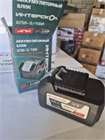 АКБ 5,0 Ач,  АПИ 18В, с индикатором ИНТЕРСКОЛ 2400.122