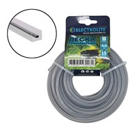 Леска для триммера Electrolite 4мм*15м квадрат с сердечником 2362
