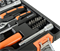 Набор инструментов ВИХРЬ, 1/2", 1/4", 76 предм, кейс 73/6/7/4