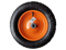Колесо пневматическое КТ-360-16 (360 мм, d 16мм, для тачки 65-1) 73/7/4/7